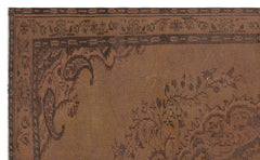 Atina Brown Classic Wool Handmade Area Rug 5'1" x 8'9"