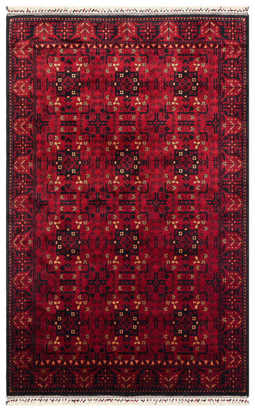Boheimkirchen Red Classic Afgan / Yagcibedir Viscose Handmade Rug