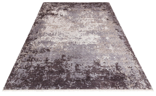 Modern Viscose Rug - Handmade Grey Area Rug with Soft Texture & Easy Clean