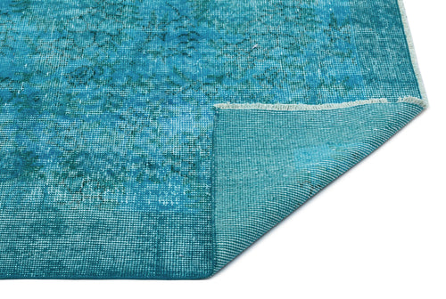 Atina Turquoise Vintage Wool Handmade Area Rug 5'7" x 9'2"