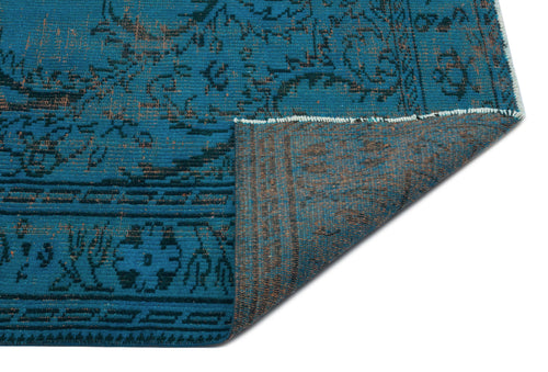 Atina Turquoise Vintage Wool Handmade Area Rug 6'0" x 8'4"