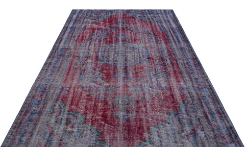 Atina Red Vintage Wool Handmade Area Rug 5'11" x 9'5"