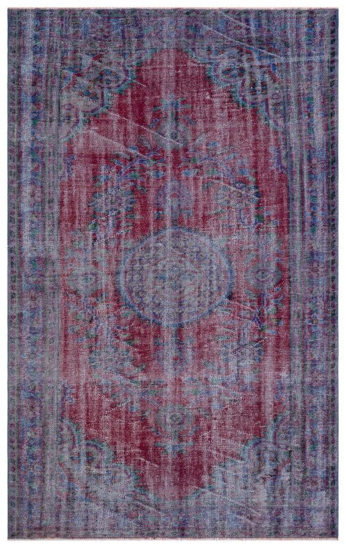 Atina Red Vintage Wool Handmade Area Rug 5'11" x 9'5"