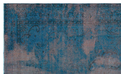 Atina Navy Vintage Wool Handmade Area Rug 5'9" x 9'5"