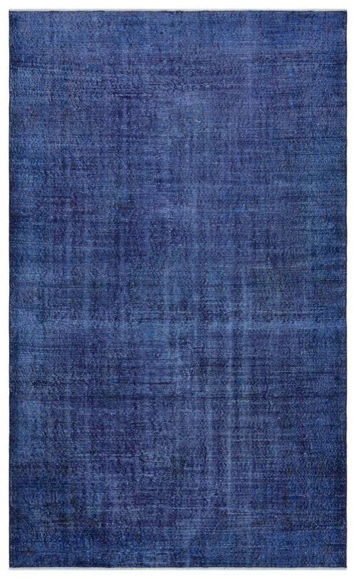 Atina Blue Vintage Wool Handmade Area Rug 5'8" x 9'4"