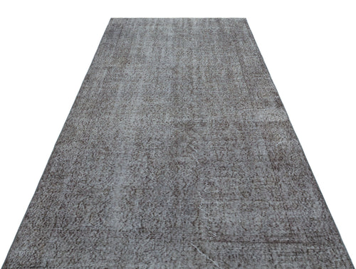 Atina Grey Vintage Wool Handmade Area Rug 5'10" x 7'4"