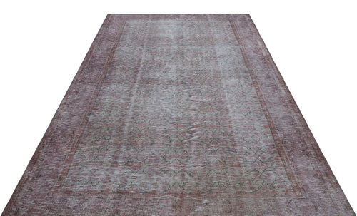 Atina Grey Vintage Wool Handmade Area Rug 5'11" x 9'5"