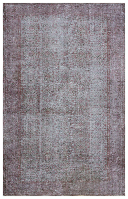 Atina Grey Vintage Wool Handmade Area Rug 5'11" x 9'5"