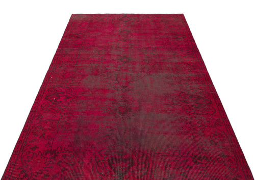 Atina Red Vintage Wool Handmade Area Rug 4'9" x 7'10"