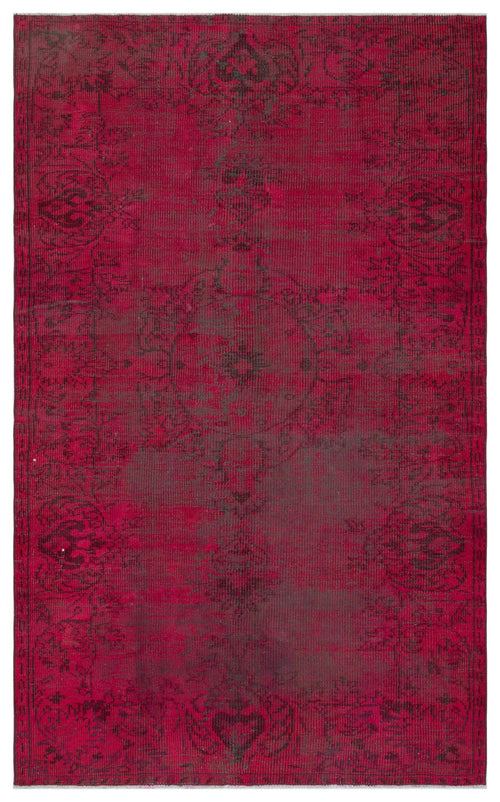 Atina Red Vintage Wool Handmade Area Rug 4'9" x 7'10"