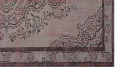 Atina Purple Vintage Wool Handmade Area Rug 5'5" x 9'3"