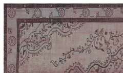 Atina Purple Vintage Wool Handmade Area Rug 5'5" x 9'3"