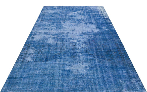 Atina Blue Vintage Wool Handmade Area Rug 5'10" x 9'1"