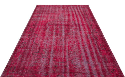 Atina Pink Vintage Wool Handmade Area Rug 5'9" x 8'11"