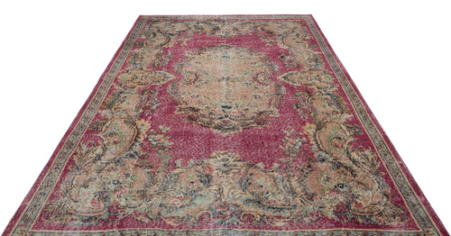 Atina Cream Vintage Wool Handmade Area Rug 7'0" x 9'6"