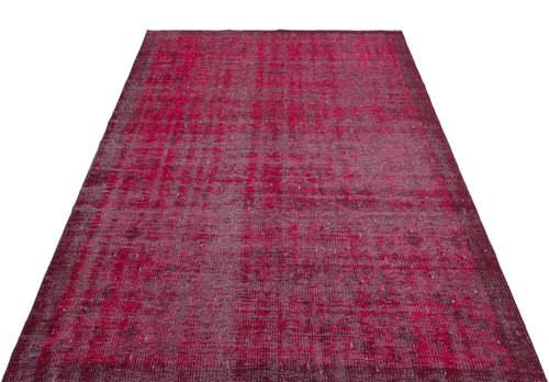 Atina Pink Vintage Wool Handmade Area Rug 4'10" x 7'9"