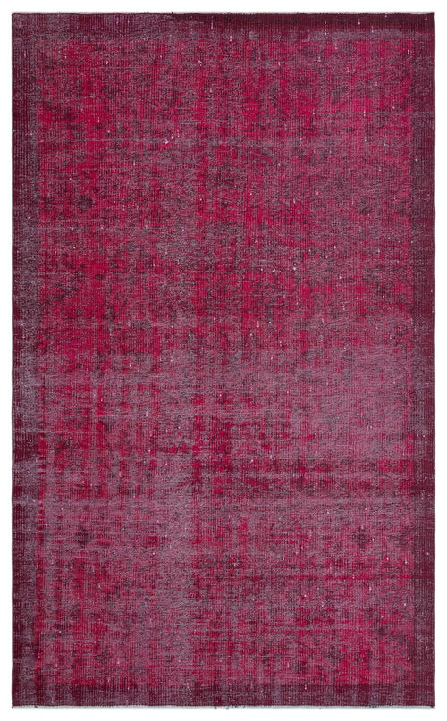 Atina Pink Vintage Wool Handmade Area Rug 4'10" x 7'9"
