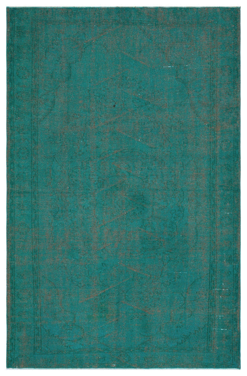 Atina Turquoise Vintage Wool Handmade Area Rug 4'1" x 11'2"