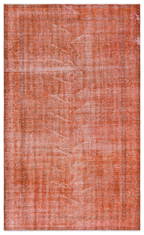 Atina Orange Vintage Wool Handmade Area Rug 5'0" x 8'3"