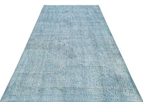 Atina Blue Vintage Wool Handmade Area Rug 5'5" x 9'5"