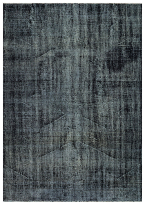 Atina Grey Vintage Wool Handmade Area Rug 6'7" x 9'2"