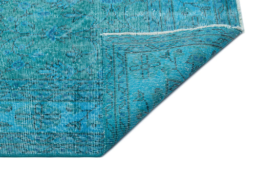 Atina Turquoise Vintage Wool Handmade Area Rug 7'0" x 10'0"