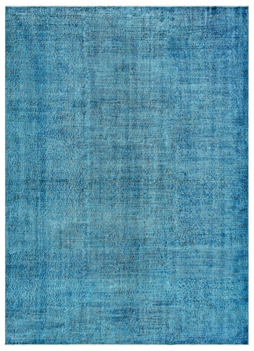 Atina Turquoise Vintage Wool Handmade Area Rug 7'4" x 10'0"