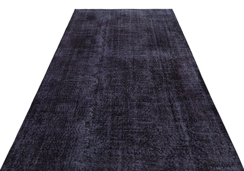Atina Purple Vintage Wool Handmade Area Rug 5'5" x 8'10"