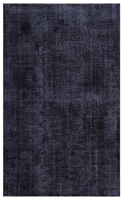 Atina Purple Vintage Wool Handmade Area Rug 5'5" x 8'10"