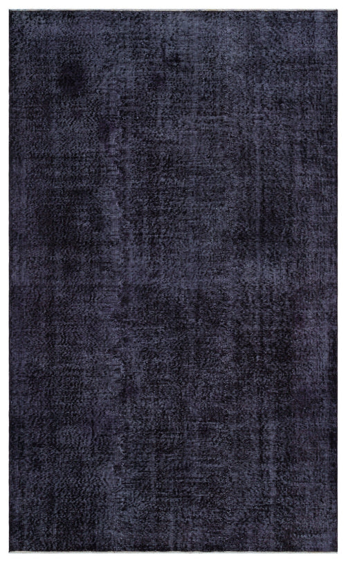 Atina Purple Vintage Wool Handmade Area Rug 5'5" x 8'10"