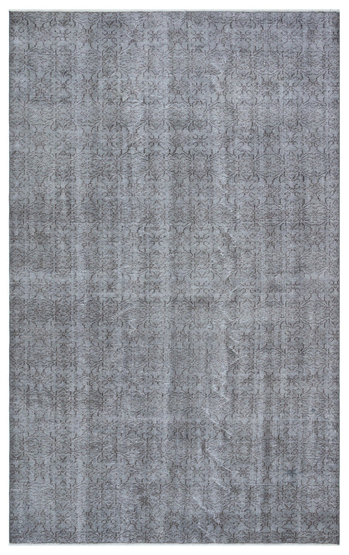 Atina Grey Vintage Wool Handmade Area Rug 5'7" x 9'8"