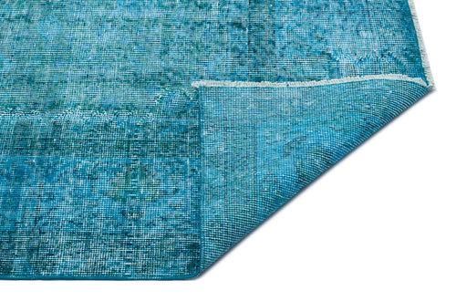 Atina Turquoise Vintage Wool Handmade Area Rug 7'0" x 10'0"