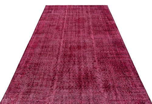 Atina Red Vintage Wool Handmade Area Rug 5'5" x 8'10"