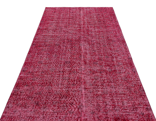 Atina Red Vintage Wool Handmade Area Rug 4'9" x 8'3"