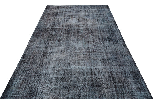 Atina Grey Vintage Wool Handmade Area Rug 5'10" x 8'10"