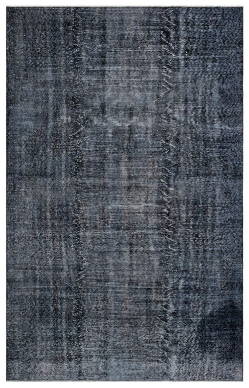 Atina Black Vintage Wool Handmade Area Rug 6'0" x 9'4"