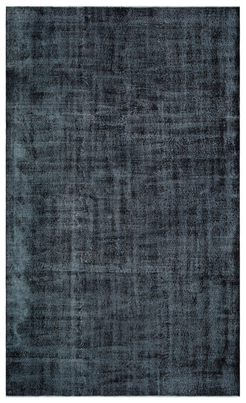 Atina Black Vintage Wool Handmade Area Rug 6'7" x 10'10"