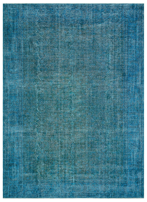 Atina Turquoise Vintage Wool Handmade Area Rug 7'7" x 10'3"