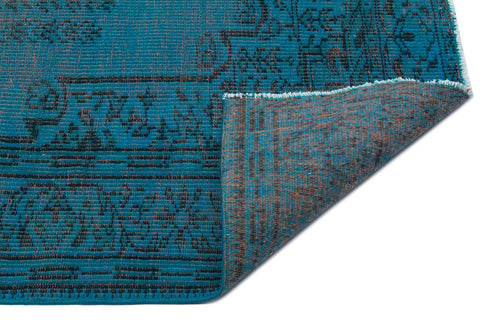 Atina Turquoise Vintage Wool Handmade Area Rug 6'0" x 8'8"