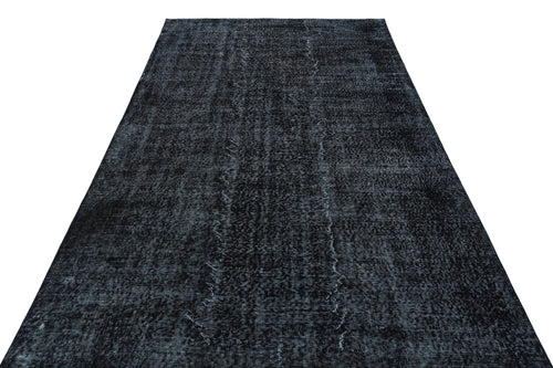 Atina Black Vintage Wool Handmade Area Rug 5'9" x 9'3"