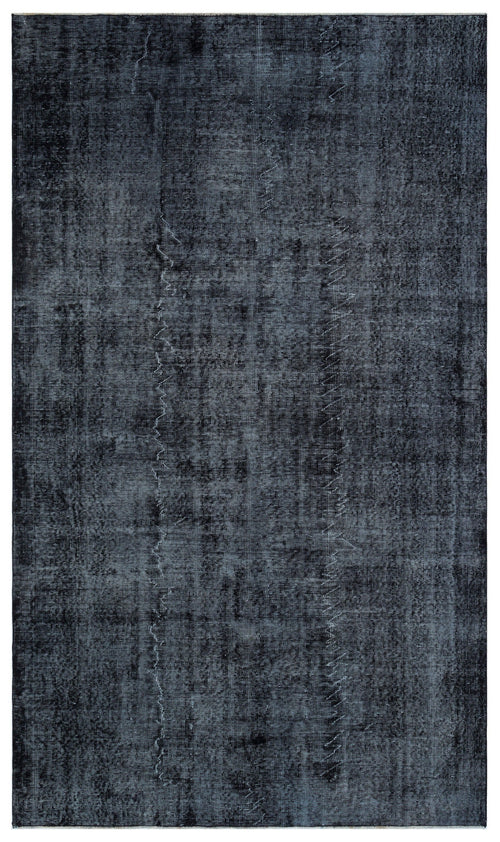 Atina Black Vintage Wool Handmade Area Rug 5'4" x 9'2"