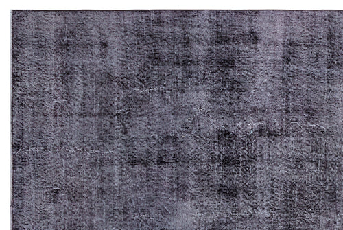 Atina Purple Vintage Wool Handmade Area Rug 6'7" x 9'11"