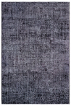 Atina Purple Vintage Wool Handmade Area Rug 6'7" x 9'11"