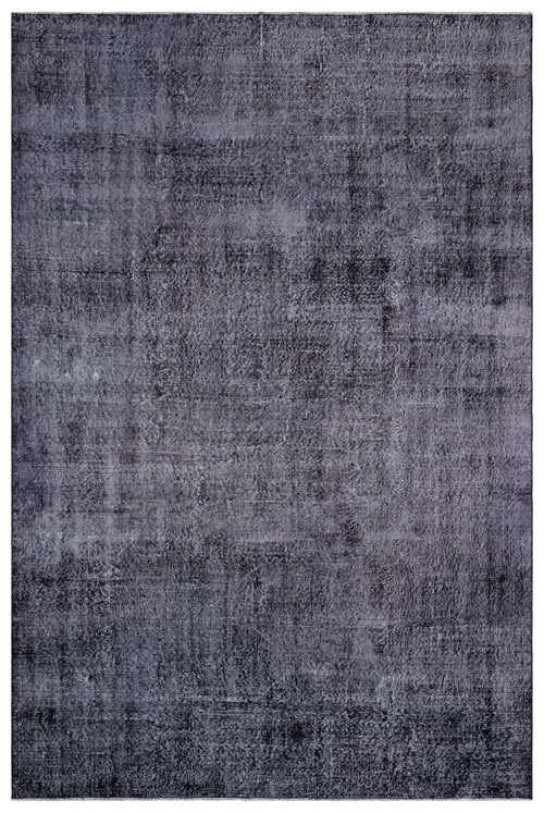 Atina Purple Vintage Wool Handmade Area Rug 6'7" x 9'11"