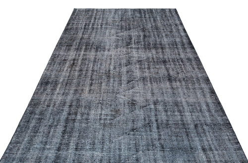 Atina Grey Vintage Wool Handmade Area Rug 5'9" x 8'8"