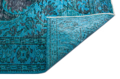 Atina Turquoise Vintage Wool Handmade Area Rug 5'9" x 8'6"