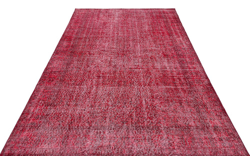 Atina Red Vintage Wool Handmade Area Rug 6'2" x 9'5"