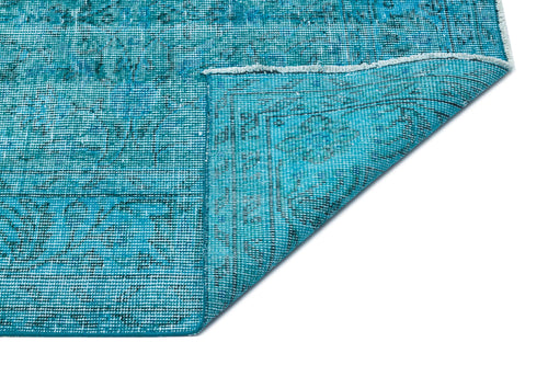 Atina Turquoise Vintage Wool Handmade Area Rug 6'11" x 10'2"
