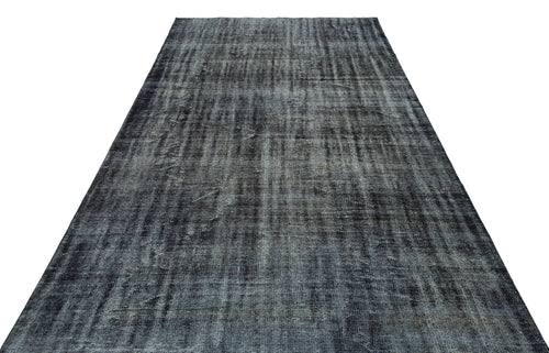 Atina Grey Vintage Wool Handmade Area Rug 6'3" x 10'0"