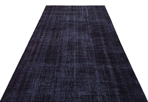 Atina Black Vintage Wool Handmade Area Rug 5'7" x 9'1"